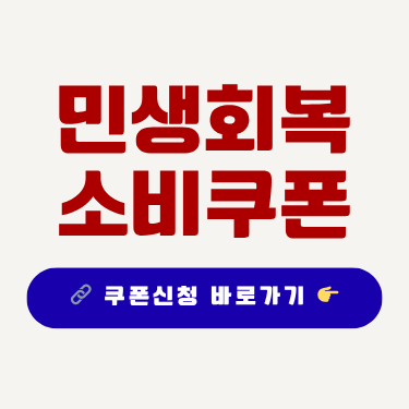 민생회복 소비쿠폰